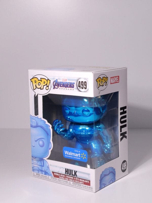marvel blue chrome hulk funko pop!