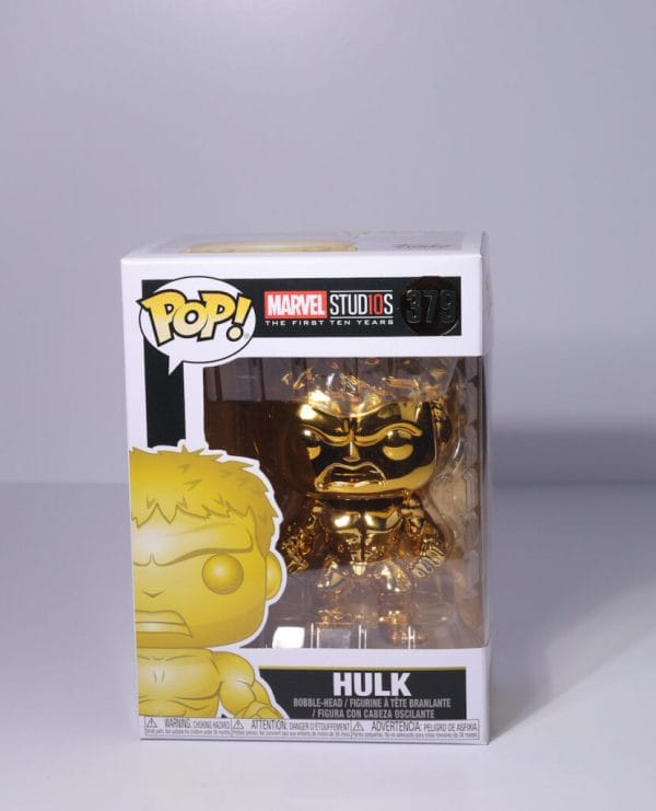 hulk gold chrome funko pop!