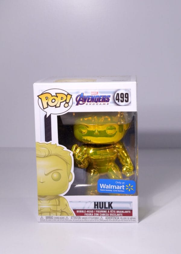 hulk yellow chrome funko pop!