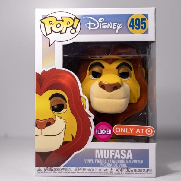 mufasa flocked funko pop!