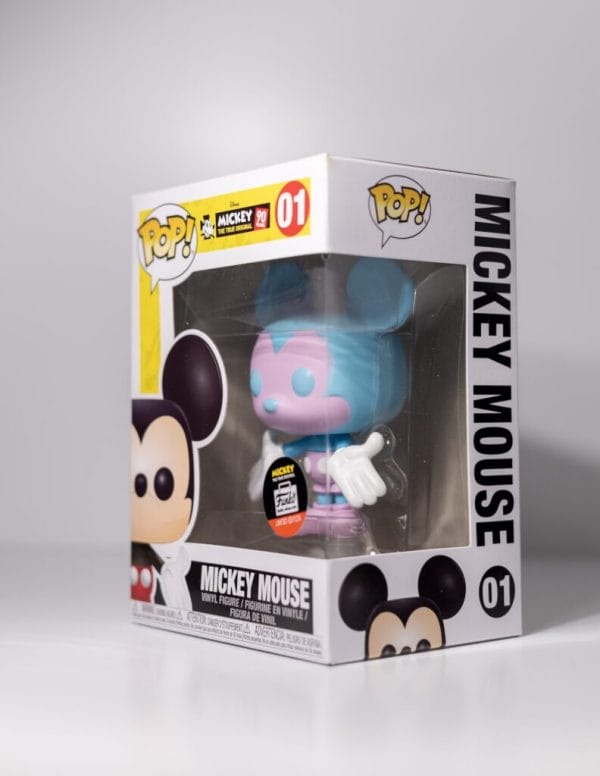 blue and purple mickey mouse funko pop!