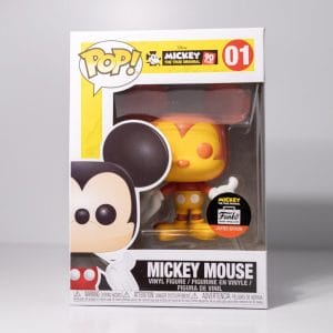 mickey mouse orange and yellow funko pop!